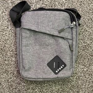 Sporty Heather Gray Crossbody Bag